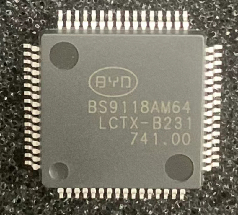 比亚迪半导体自主研发的M0+核国产车规芯片-BS9018上市了